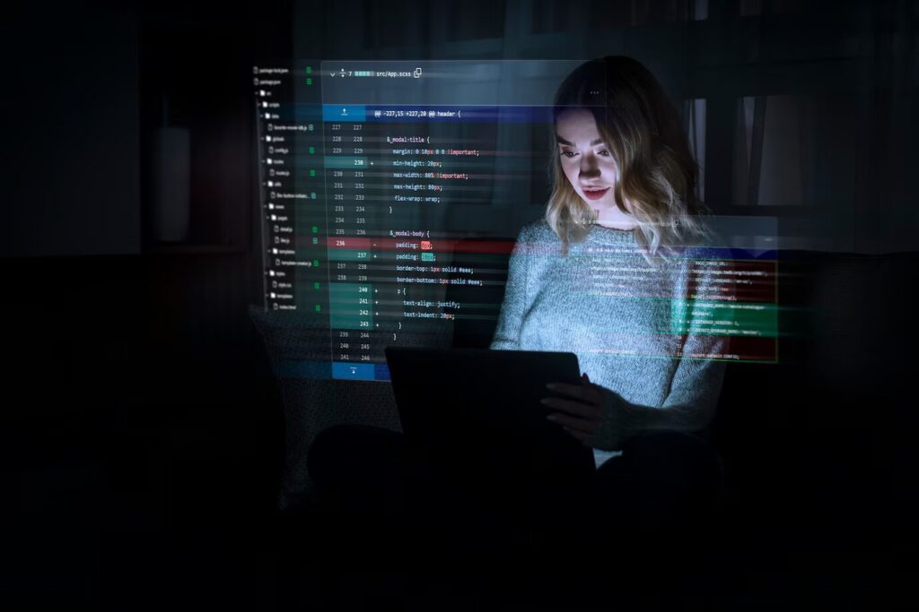 The Dark Web: Exploring Hidden Threats and Illicit Activities - 2025 1 Girl Surfing Dark web